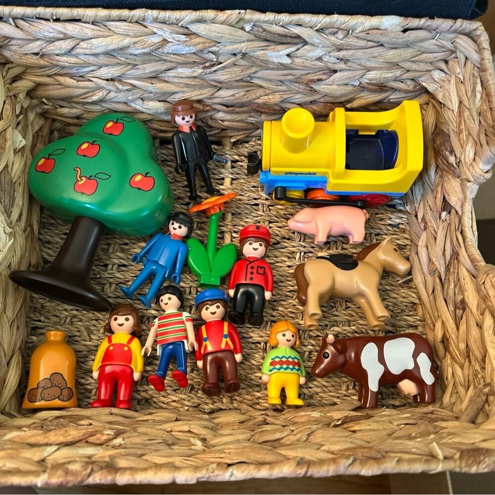 Vintage Playmobil Figures Animals Tree Train Mixed Lot